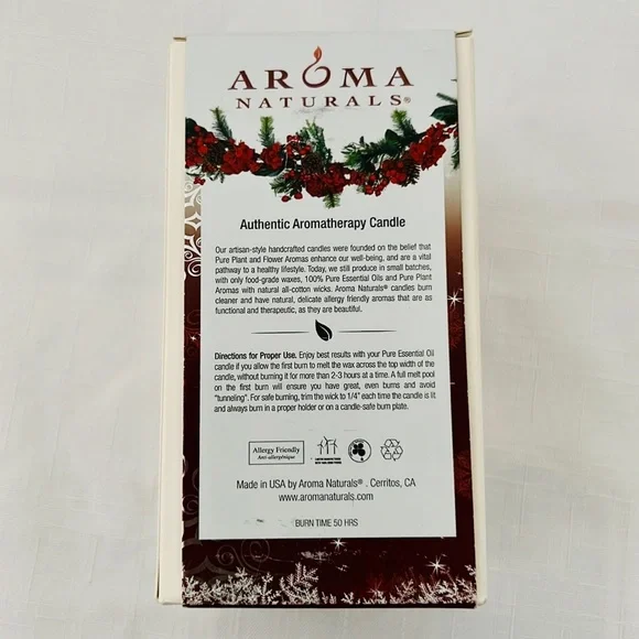 Aroma Naturals ~ Warm Spice / Aromatherapy Candle / New - Picture 5 of 11